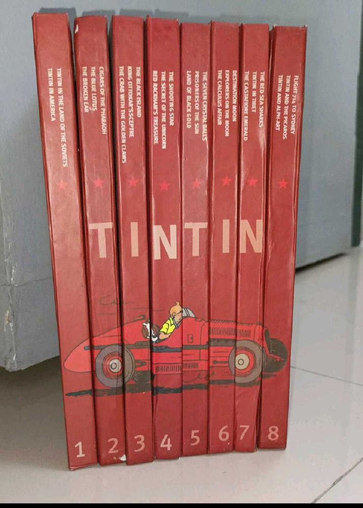 Tintin Comic Book Set