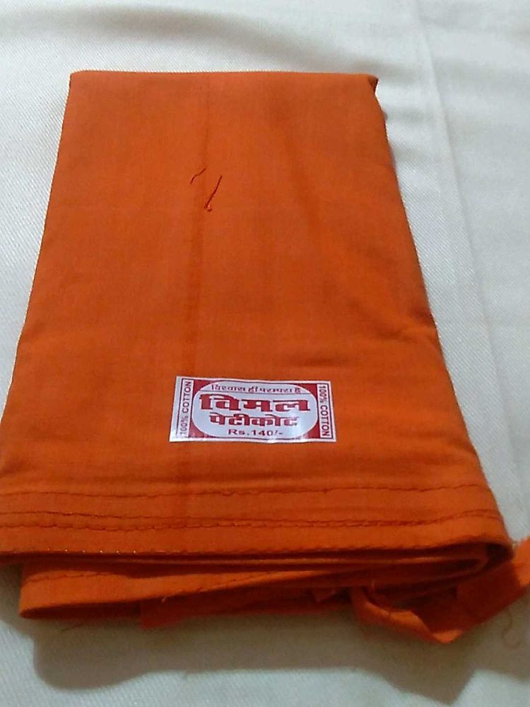 Orange New Cotton Petticoat