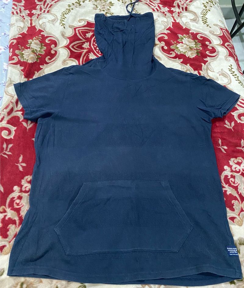 DNMX Navy Blue Short Sleeve T Shirt