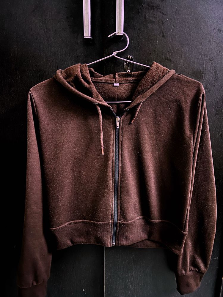 Brown Crop Jacket