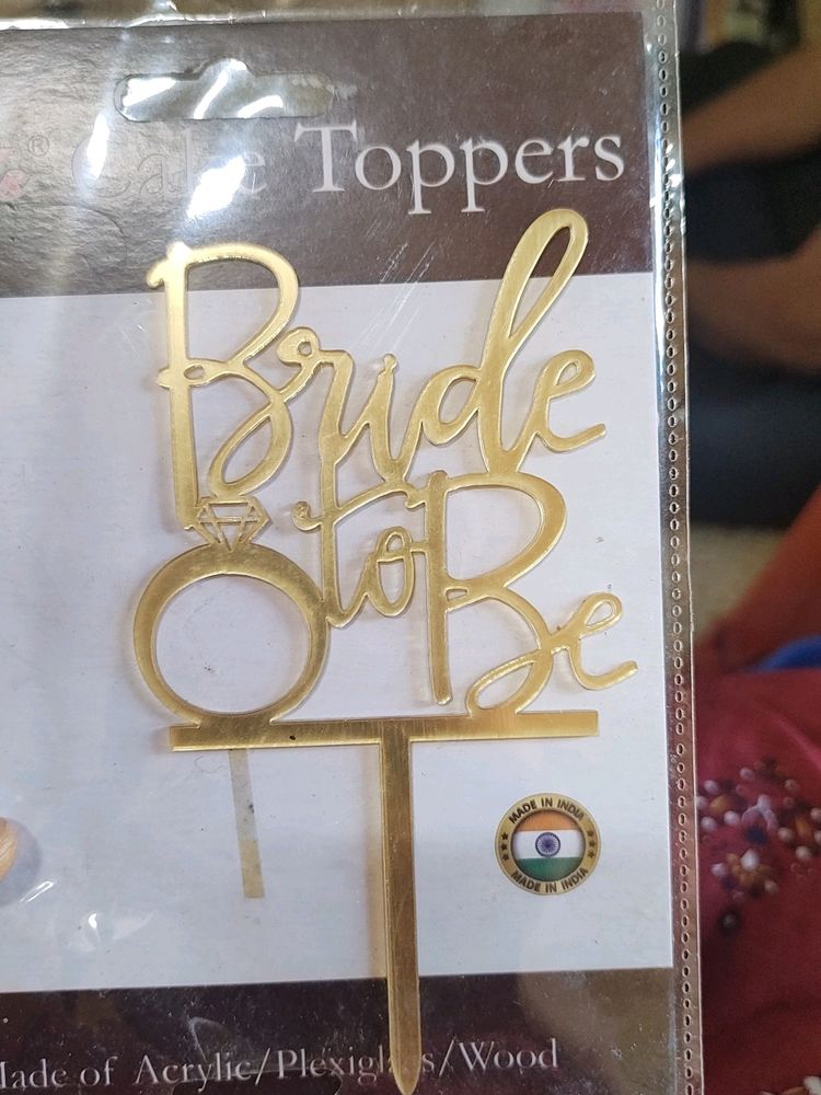 Bride To Be Cake Topper