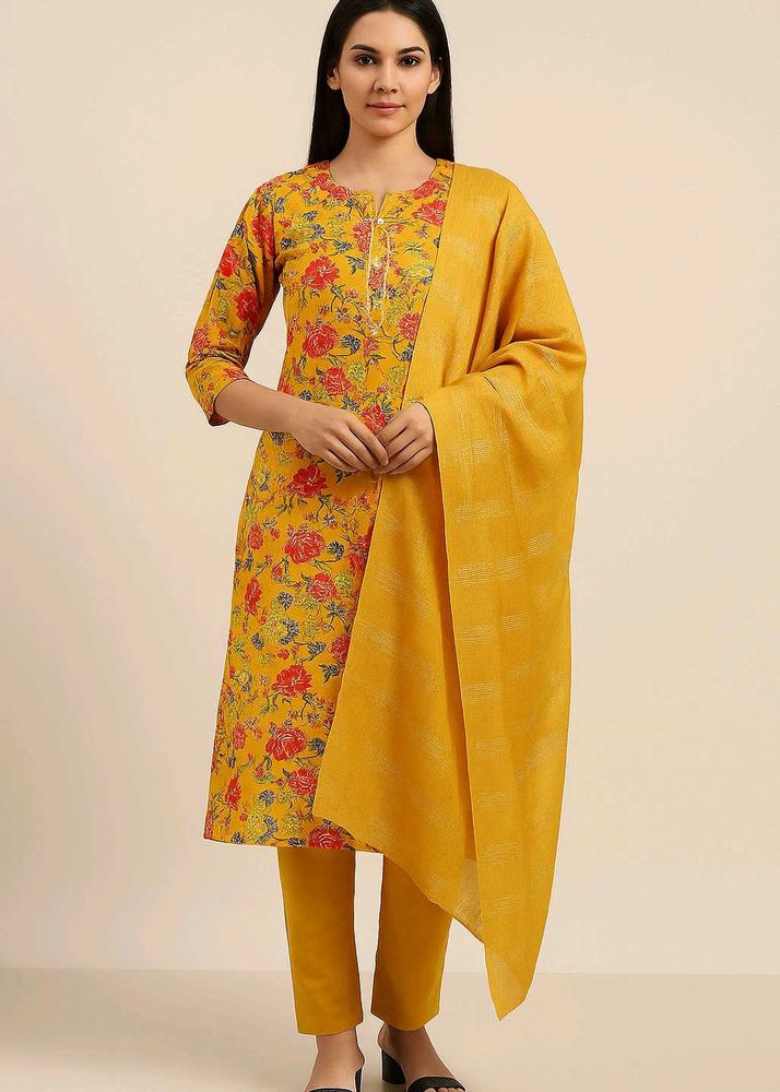 Floral Print Kurta Set