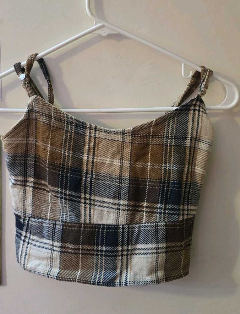 Plaid Crop Top