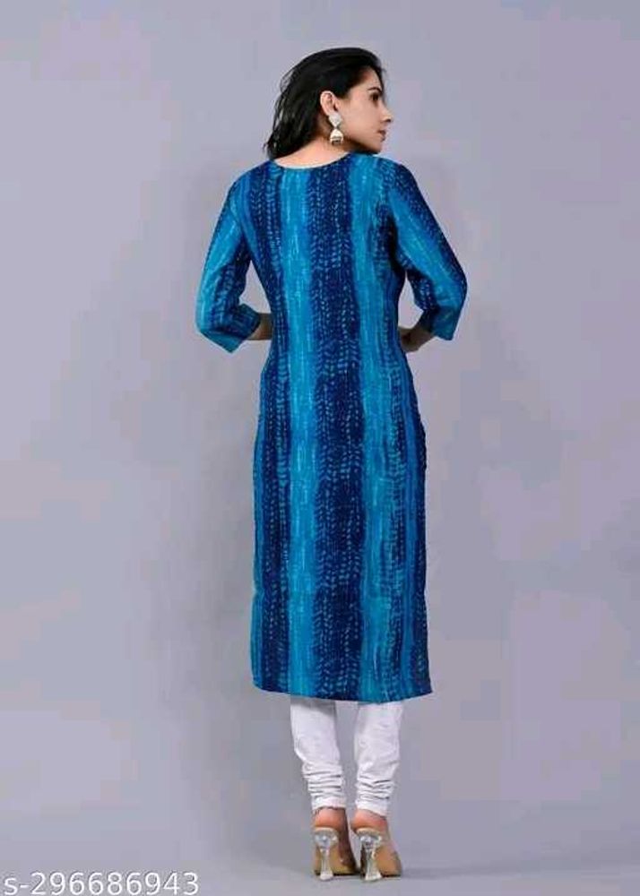 Elegant Blue Printed Kurta Set