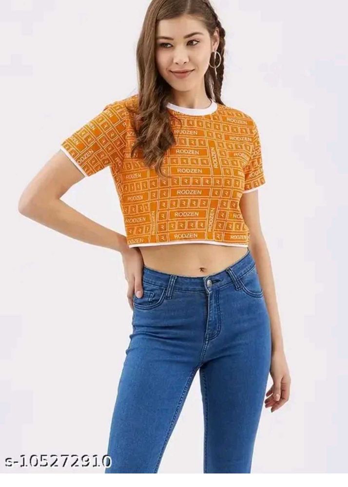Printed Crop Top