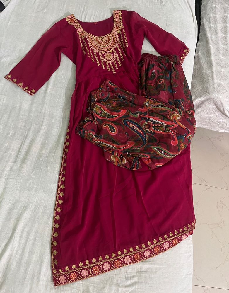 Kurti Plazo Set𐙚