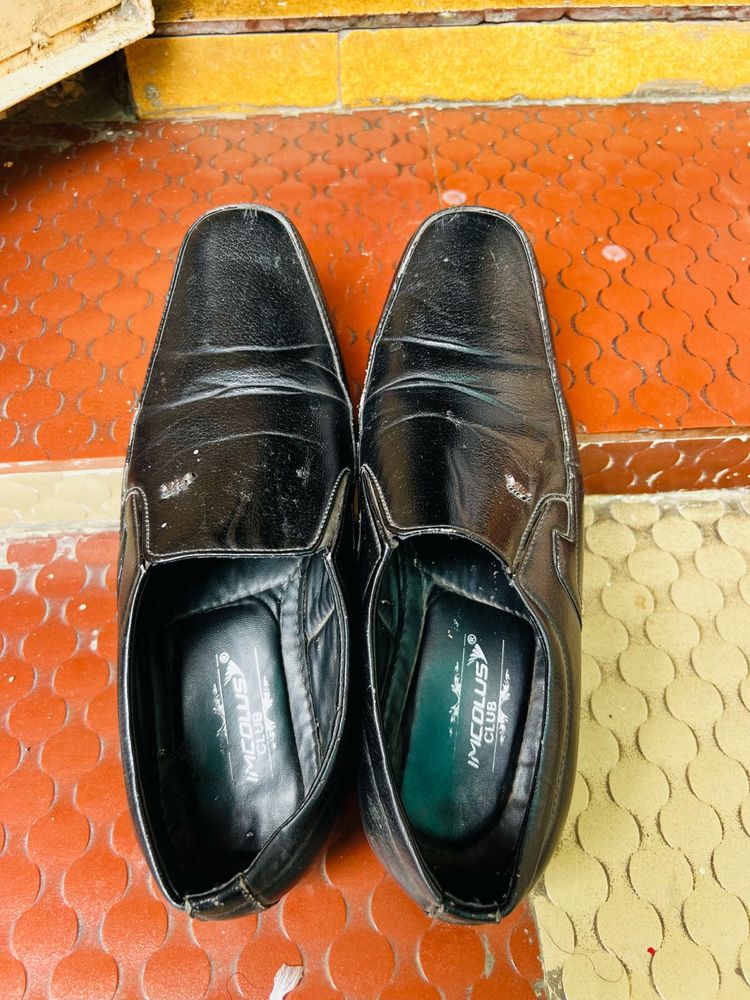 Men&#39;s Black Leather Dress Shoes