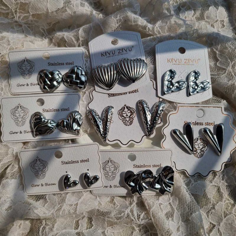Antitarnish Silver Earrings
