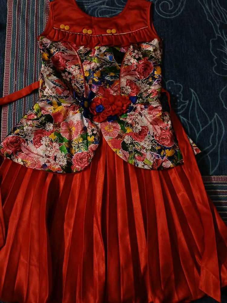 Red Girls Frock
