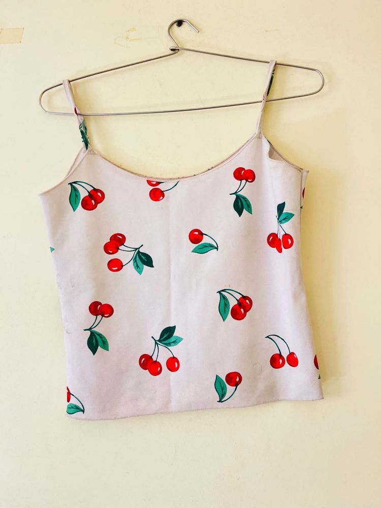Cherry Print Tank Top