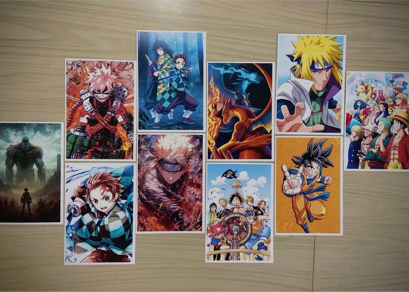 🌟 New! 10 Adventure Anime Poster Stickers - High
