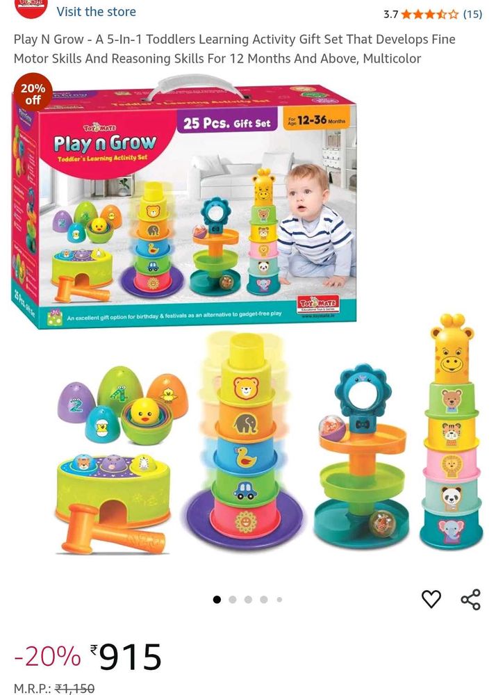 Play N Grow - A 5-In-1 Toddlers Learning Activity