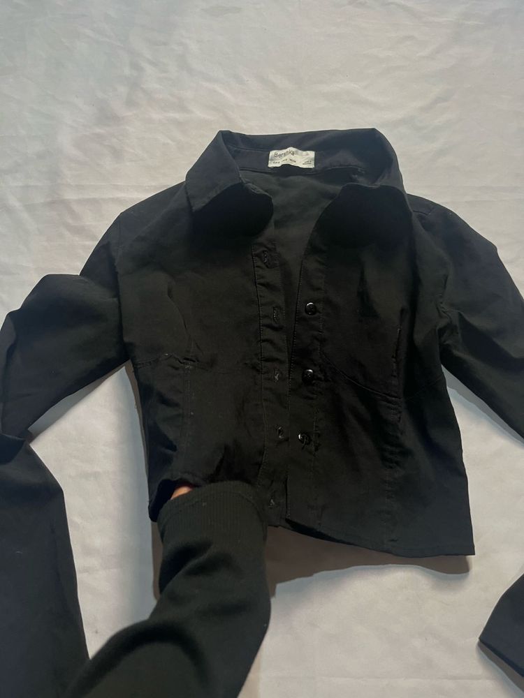 combo Black Long Sleeve Top and skirt