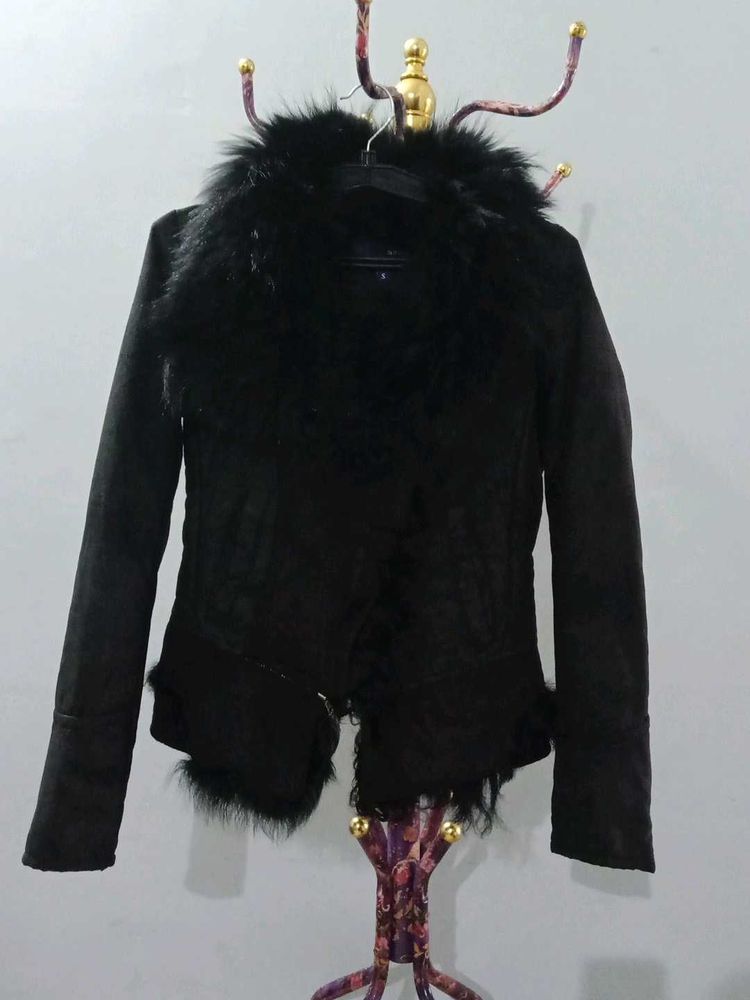 Black Furry Jacket
