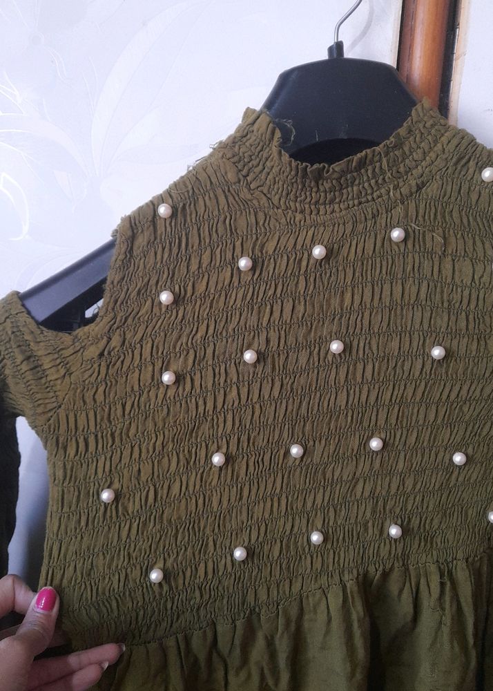 Olive Green Top