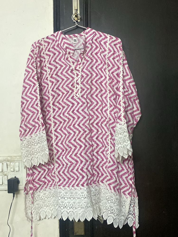 Pink Rich Look Co Ord Set