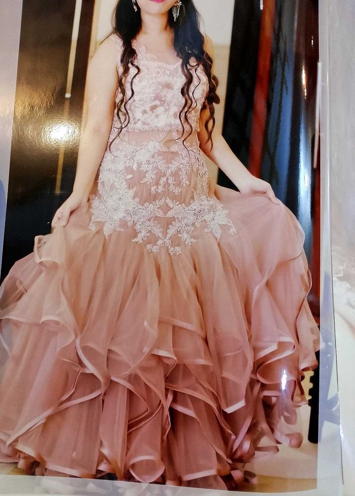 Pink Embellished Gown