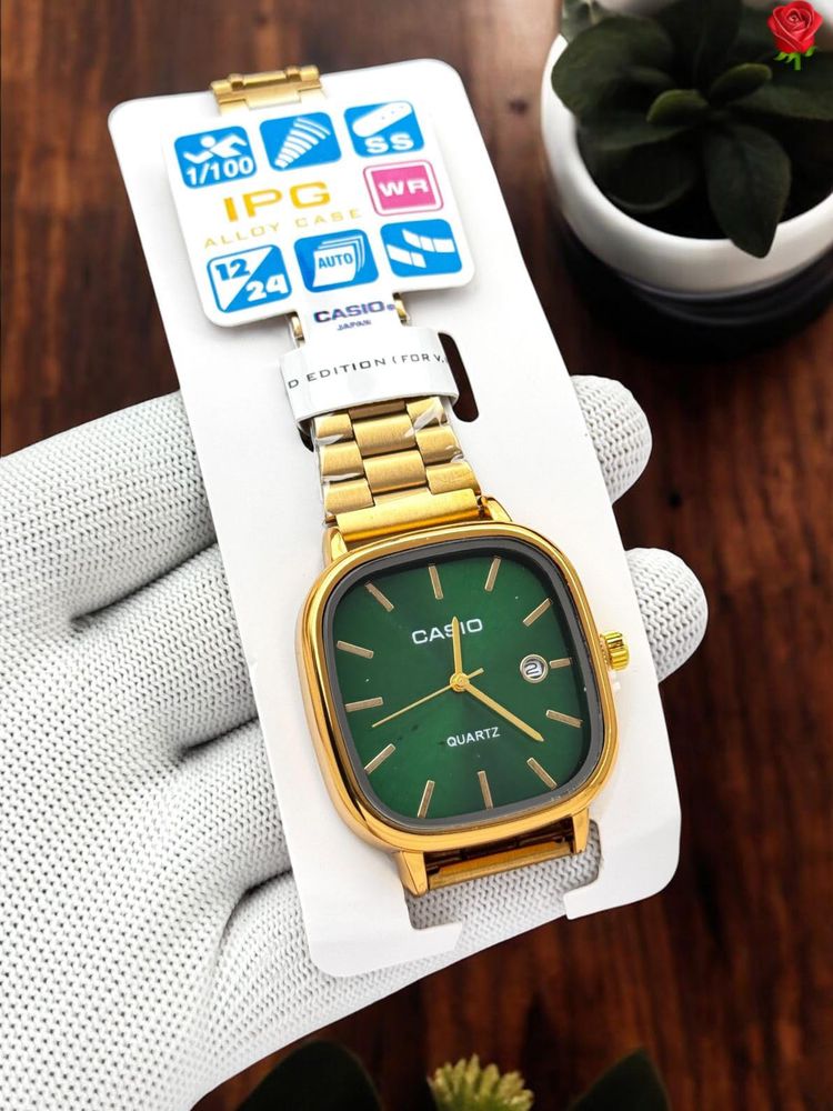 Casio Gold &amp; Green Watch