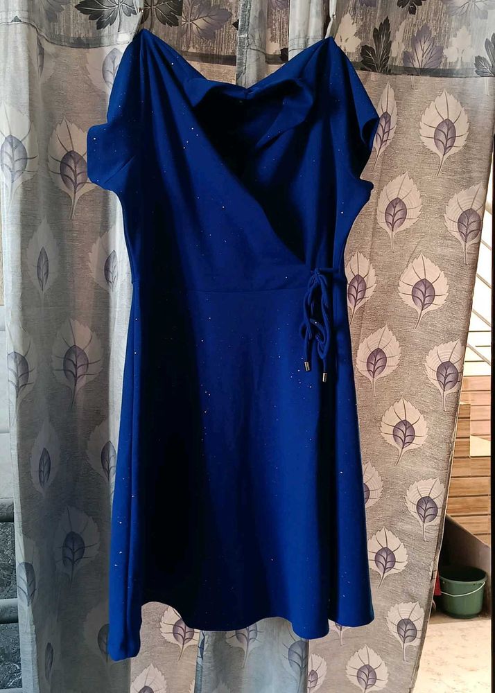 A Very Beautiful Blue Coloured Mini Dress✨💙