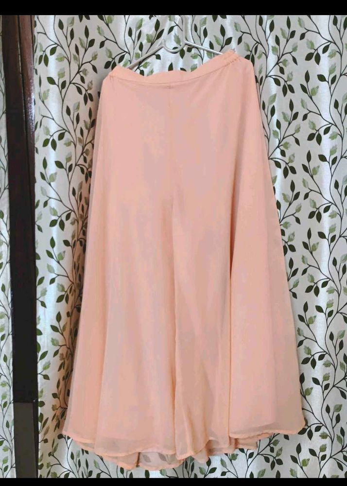 Peach Ethnic Skirt