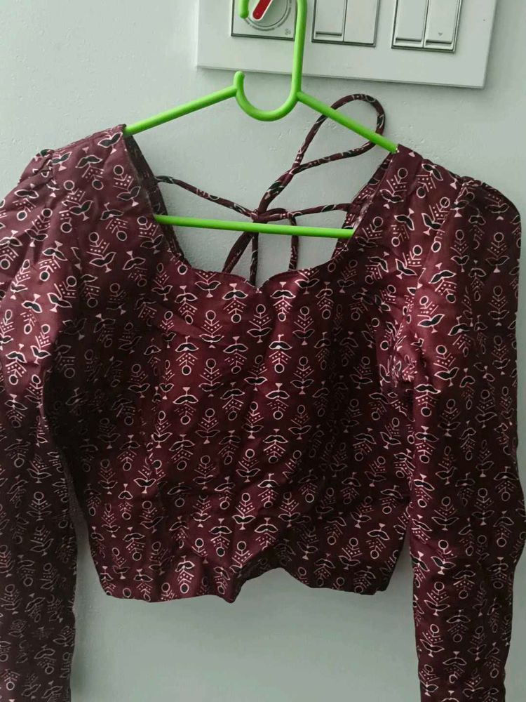 Printed Readymade Saree Blouse