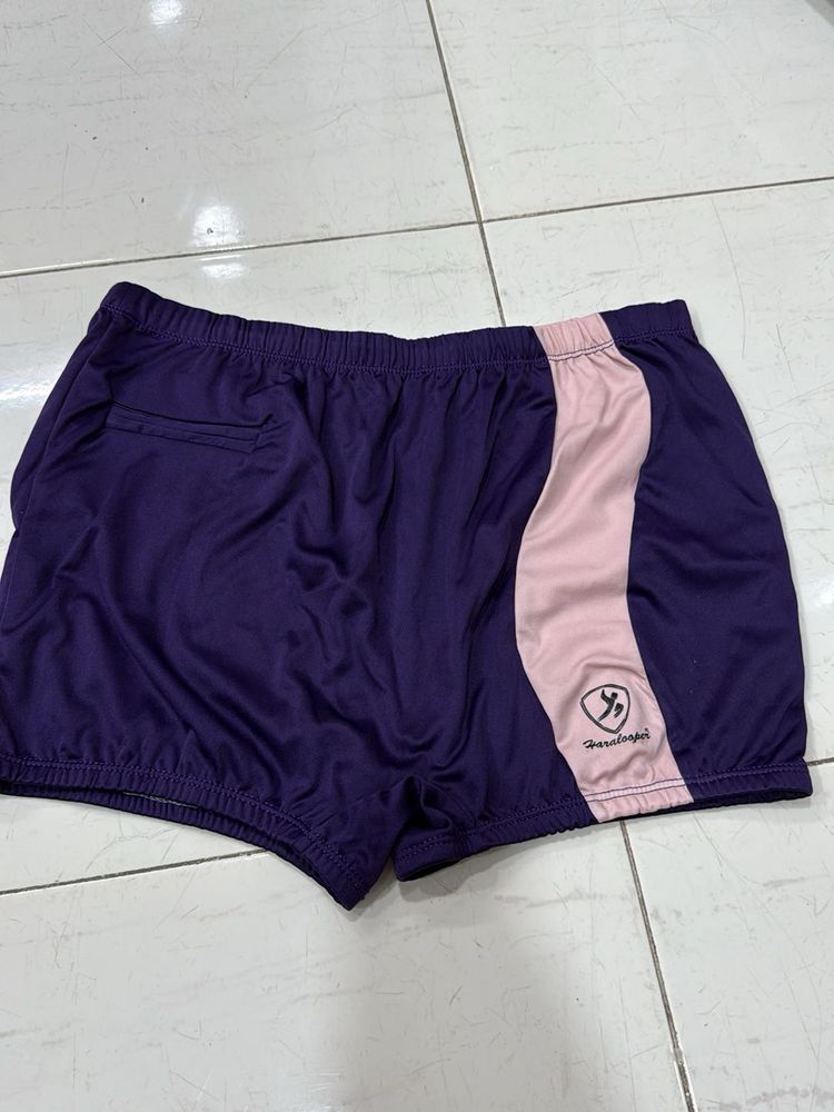 Purple Mens Short