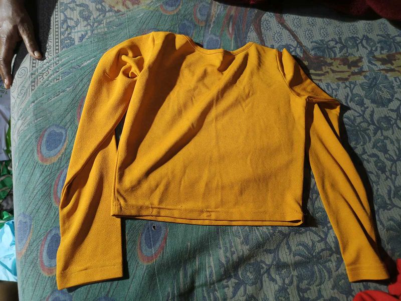 Yellow Long Sleeve Top