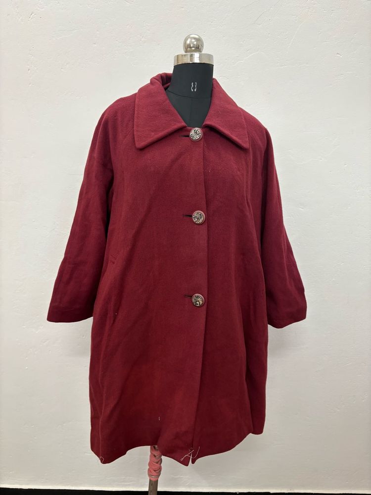 Burgundy Overcoat