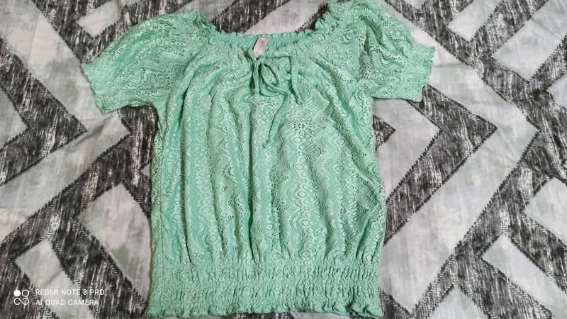 women's off shoulder top never used