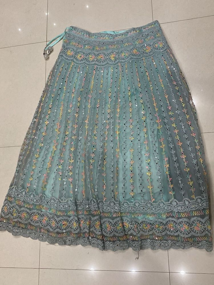 Selling Lehanga Choli Sky Blue Colour