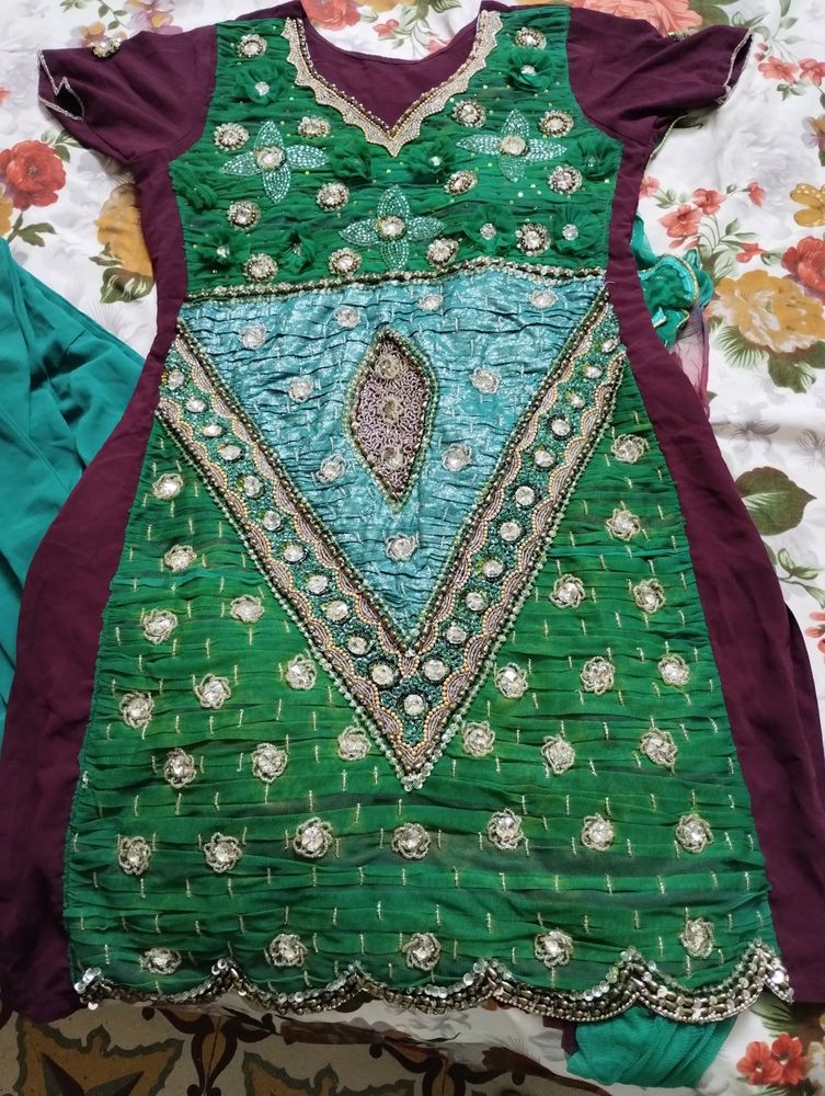 Green Heavy Diamond Work Suit