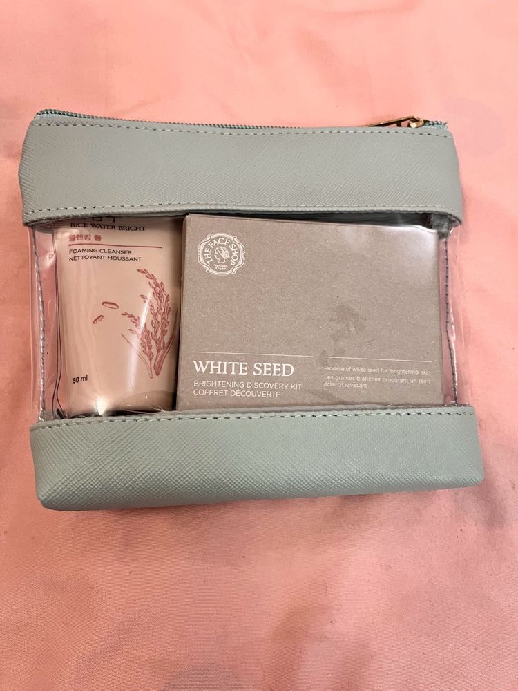 The Face Shop Skincare Kit With Bag
