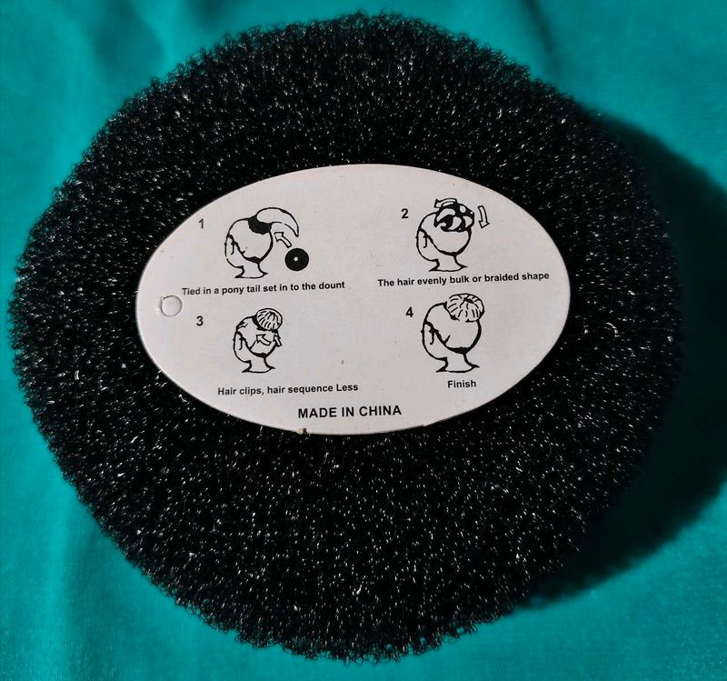Hair Bun Maker - Black Donut Style