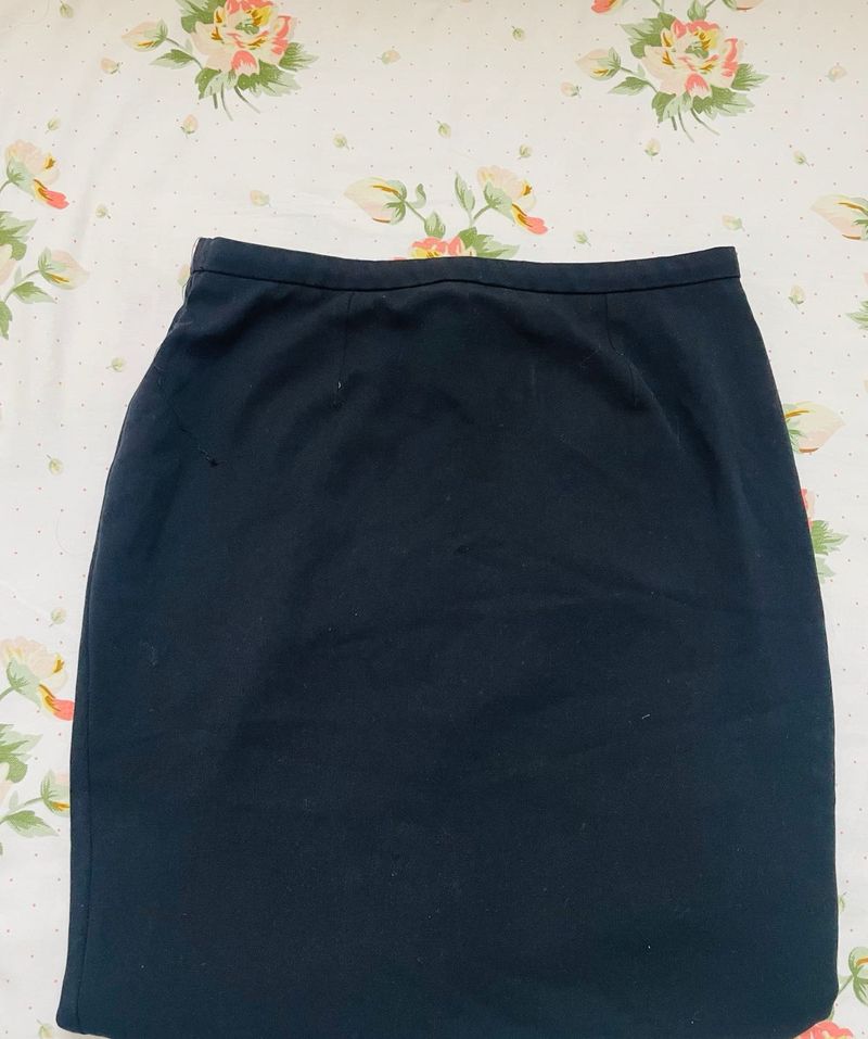 Classic Black Pencil Skirt