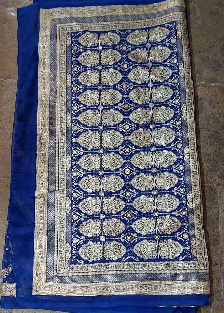 Blue Ethnic Saree