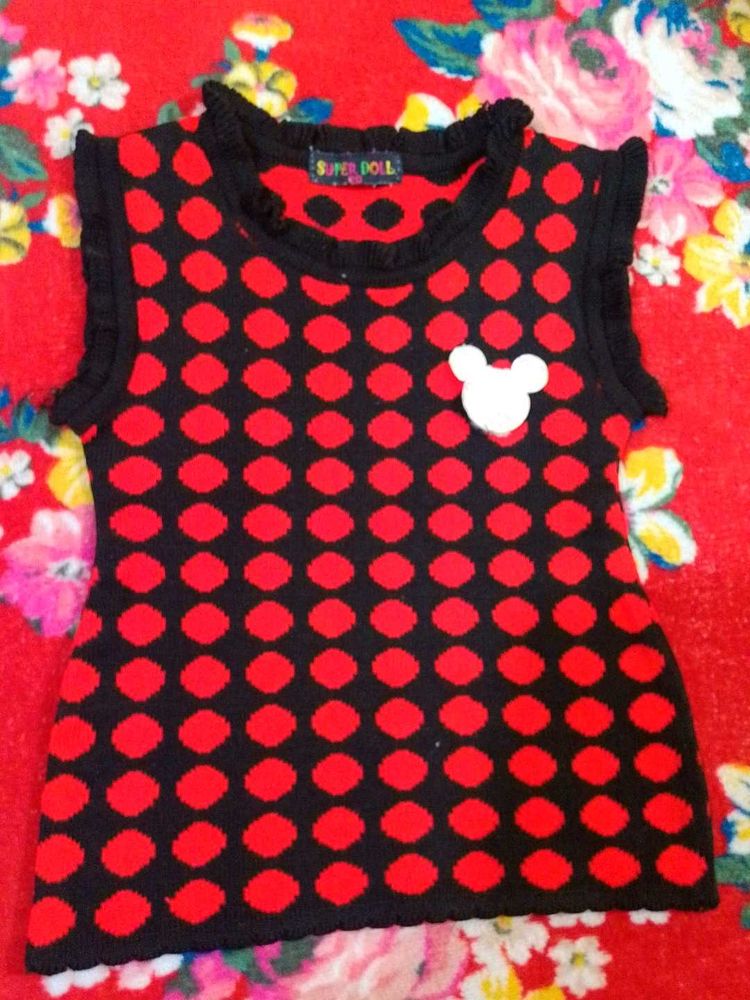 Cute Polka Wool  Dot Top