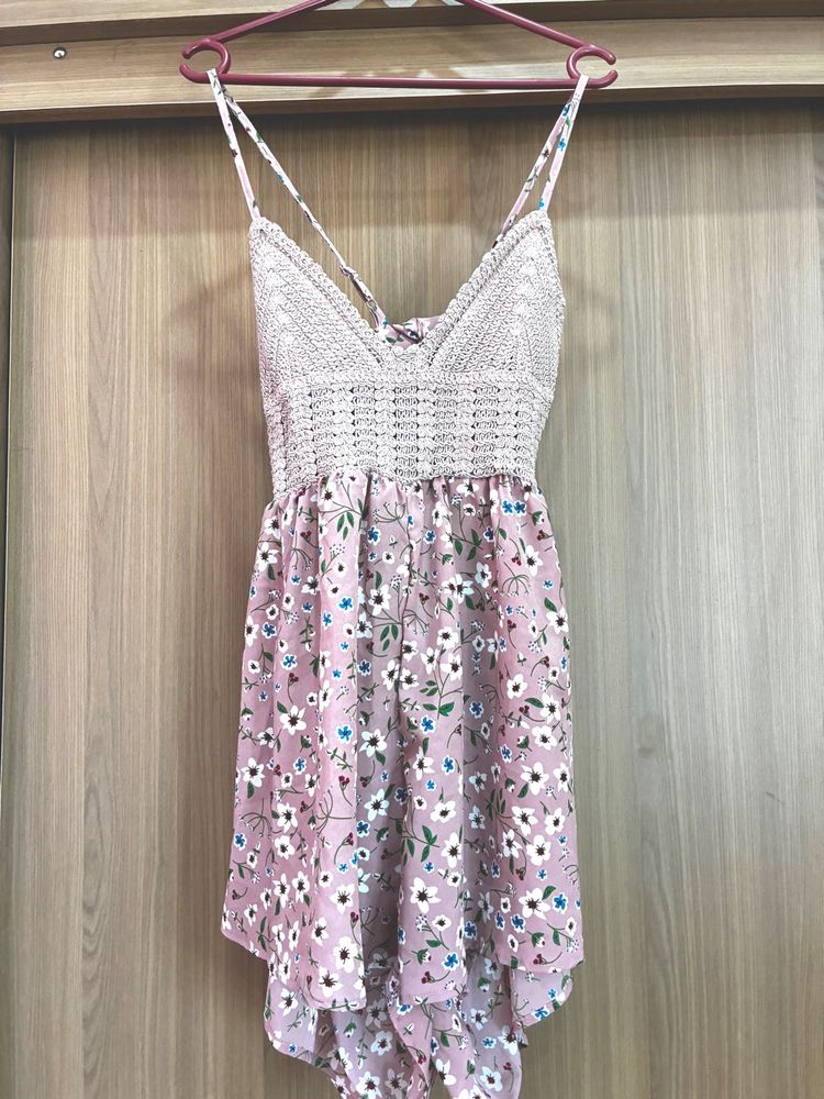 Floral Crochet Summer jumpsuit
