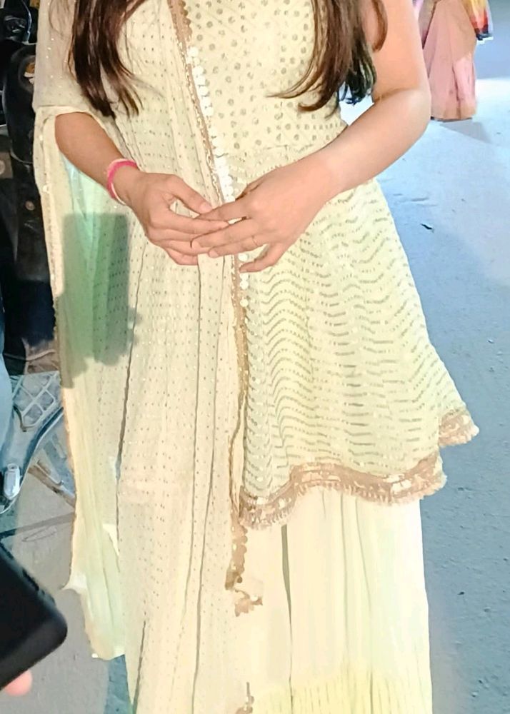 Sharara Suit Party Wear 2,3 Time Use