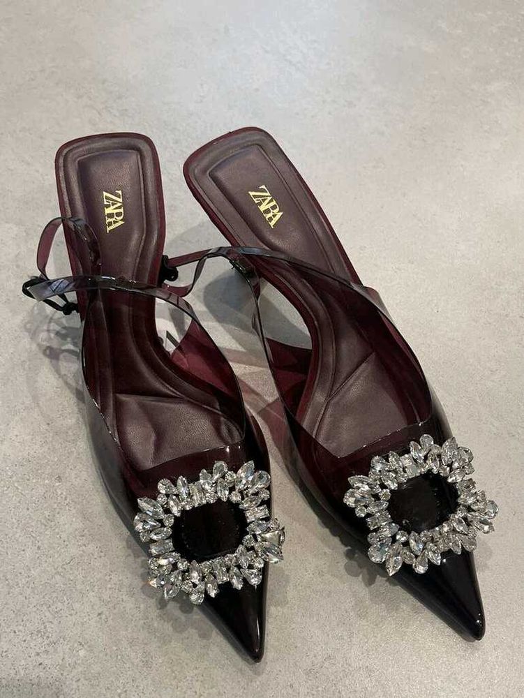 Zara (Authentic) Cherry Red Heels