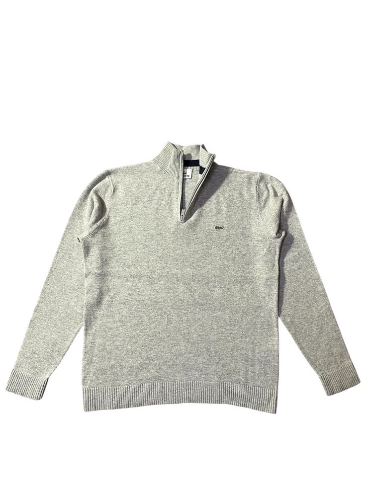 Lacoste Gray Knit Sweater