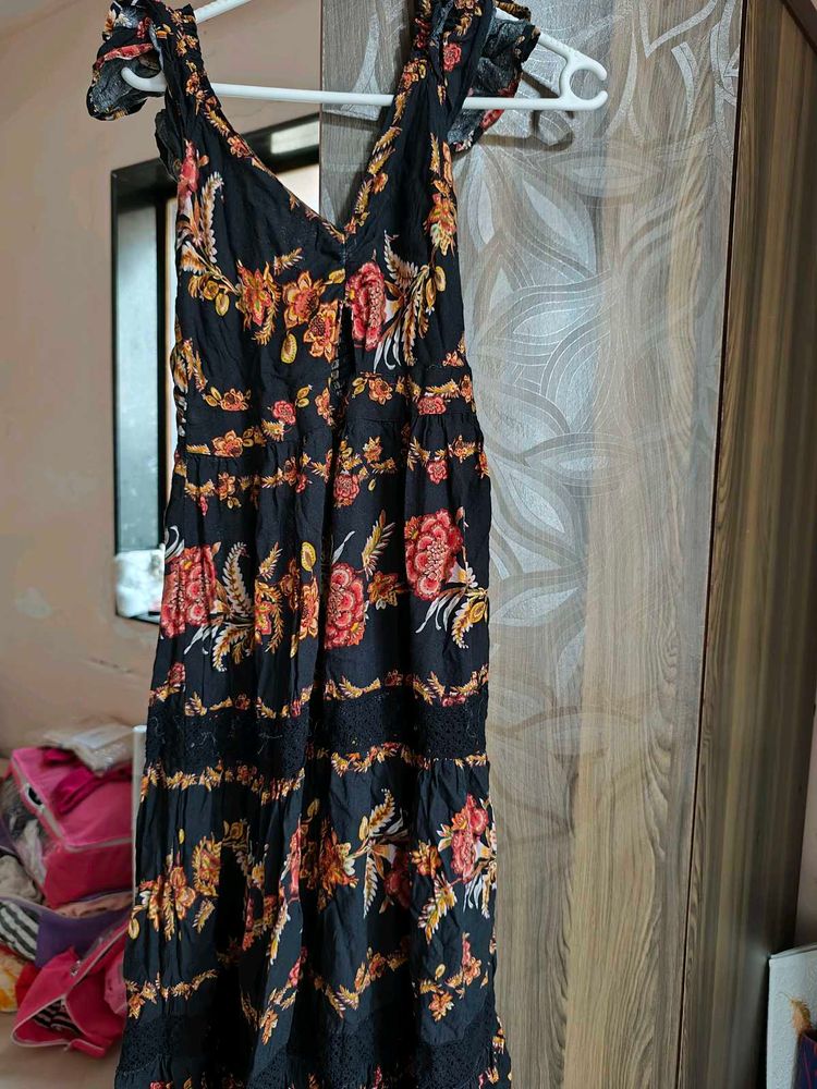 Floral Print Maxi Dress