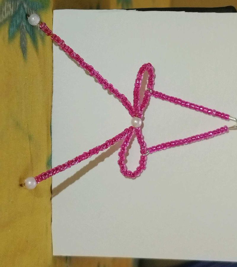 Pink Beaded Phone Charm