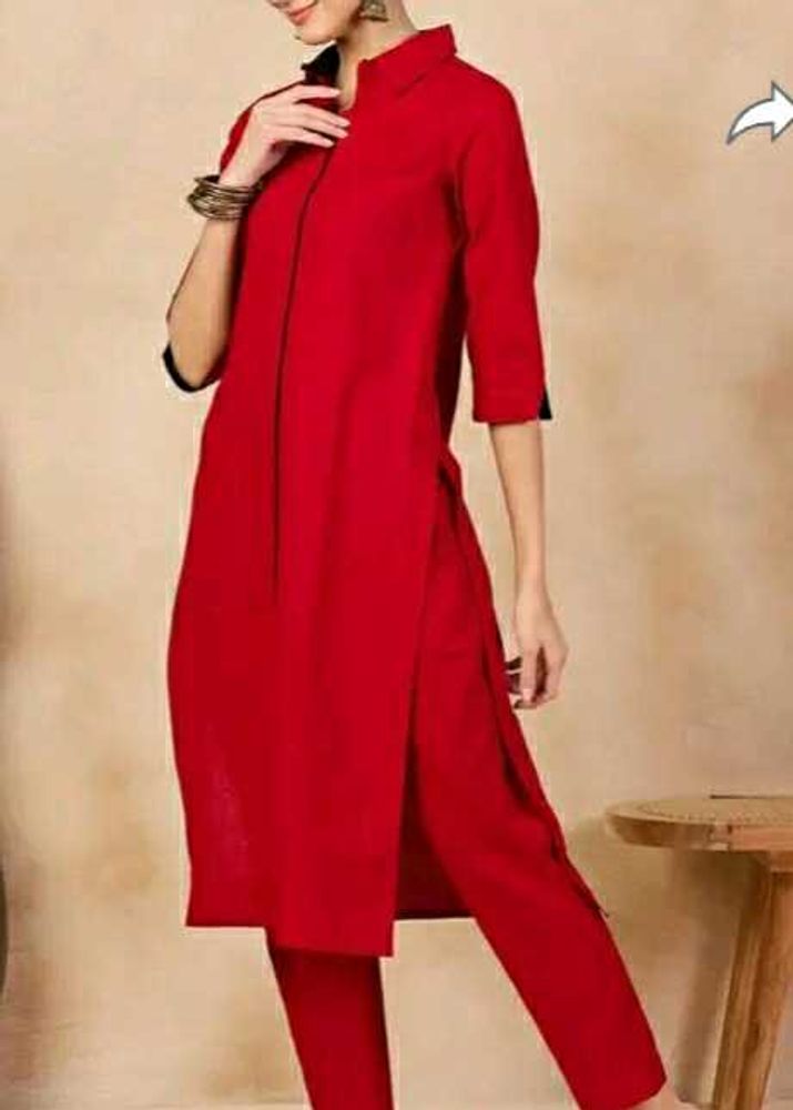ANOUK Red Kurti Set