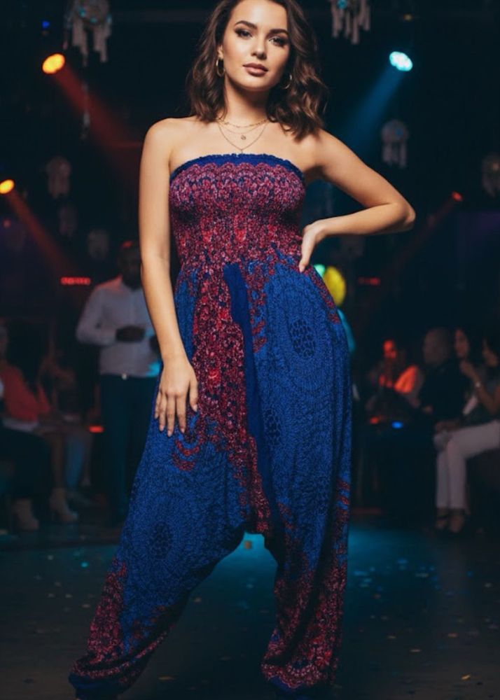 Boho Strapless Jumpsuit