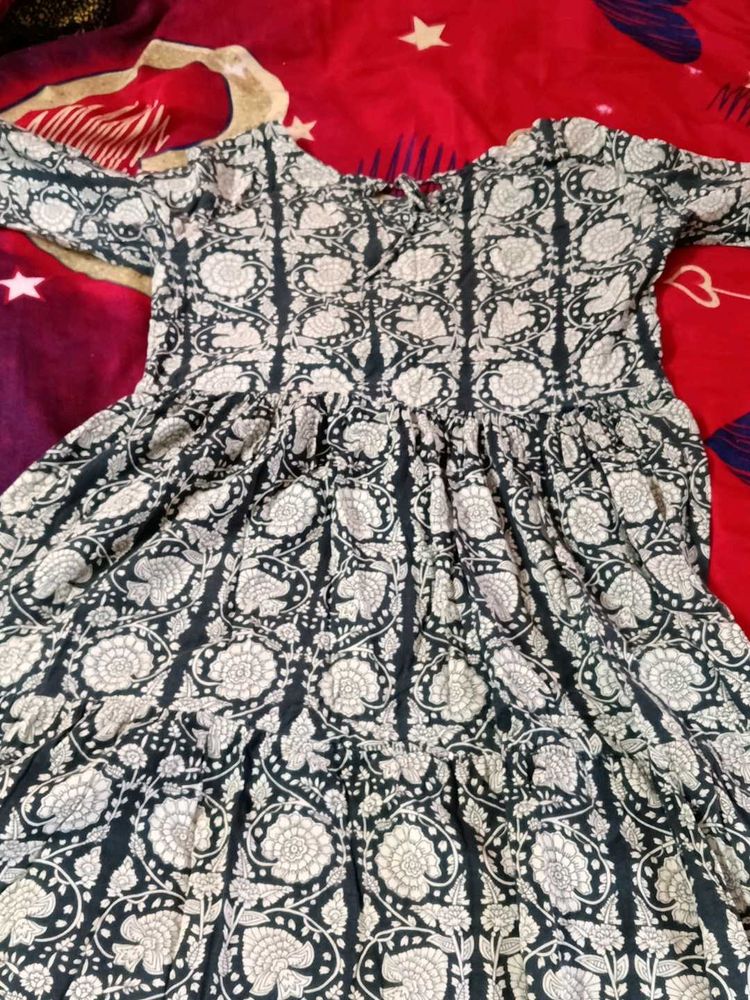 Floral Print Tiered Dress