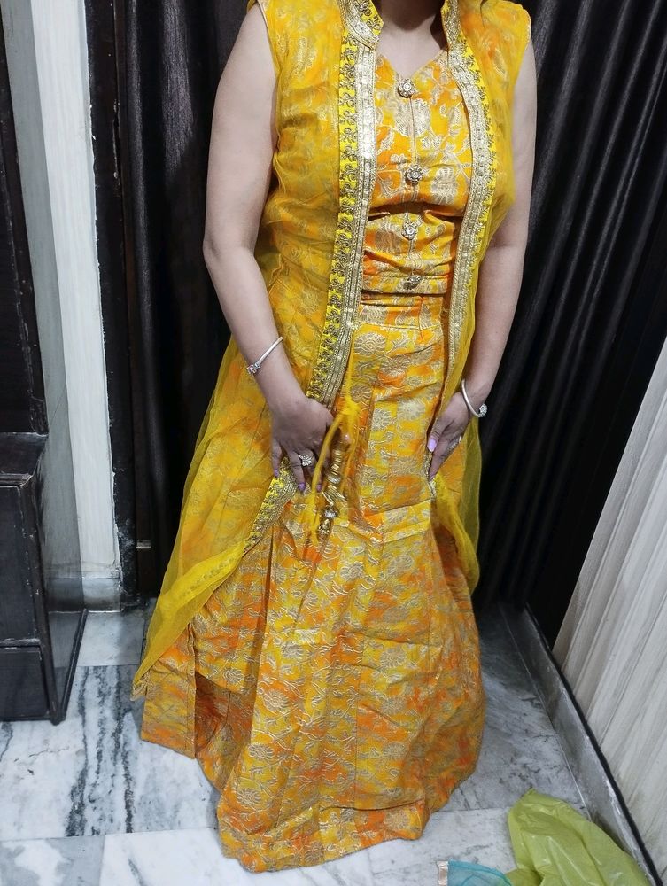 Sale Sale Sale...Yellow Gown + Lehnga