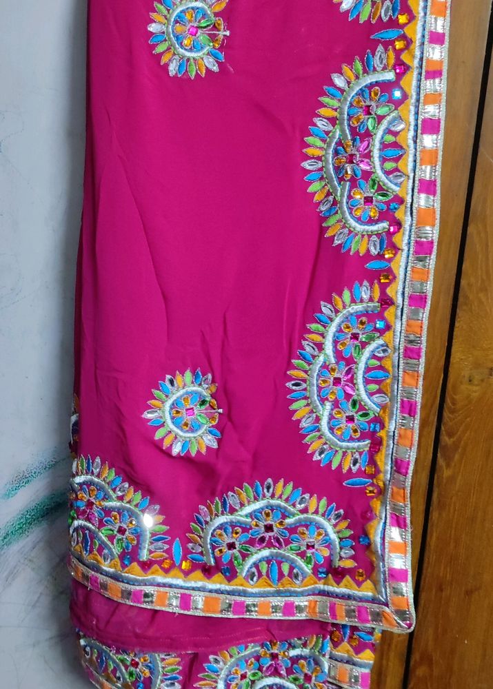 Rani Pink Saree