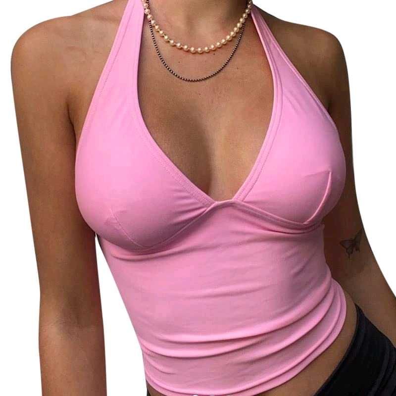 Pink Halter Top