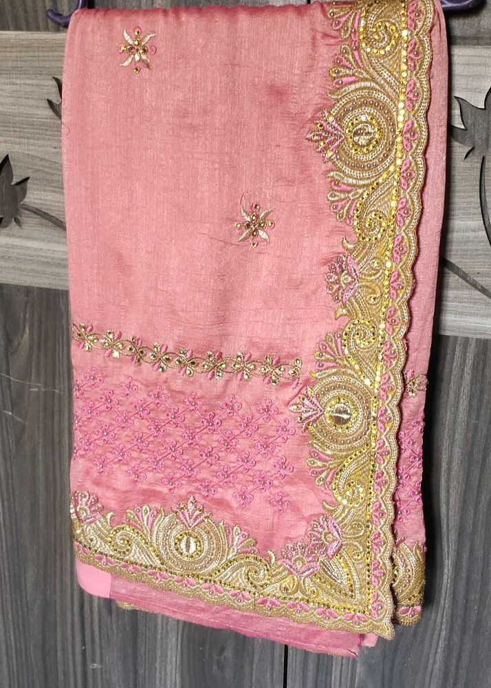 Stone Work  Saree