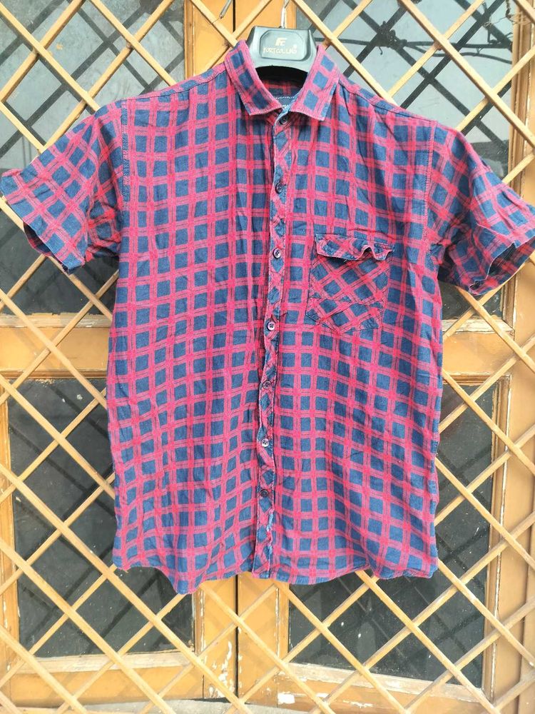 🌲Checked Red &amp; Blue Shirt